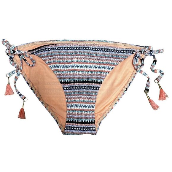 NWOT Ninety Five Degrees String Bikini Bottoms Size Small Side Tie Tassels New S - Picture 1 of 11